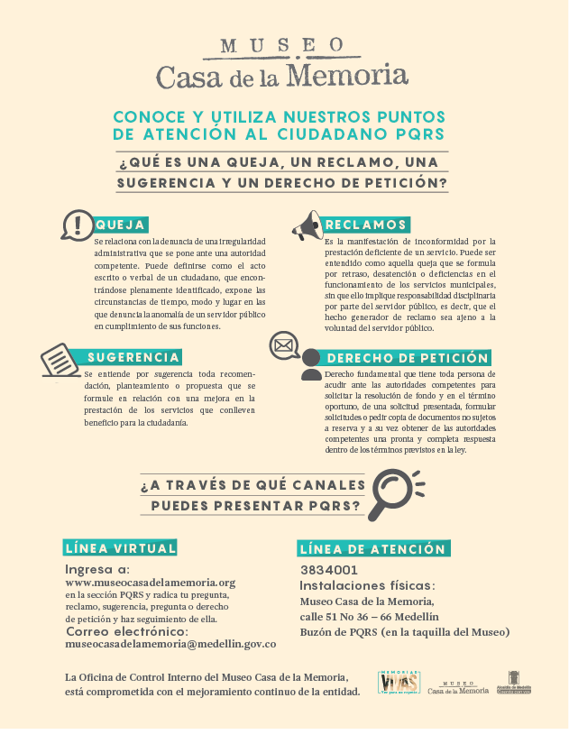 Puntos de Atención al Ciudadano PQRS